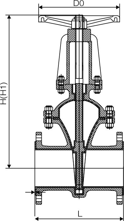 襯氟法蘭閘閥(圖1)