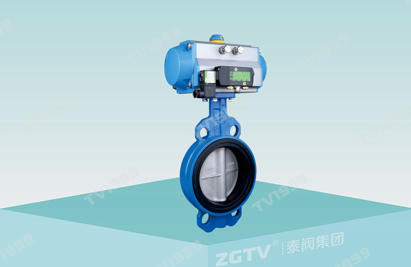 對夾中線蝶閥（氣動）(圖（tú）1)