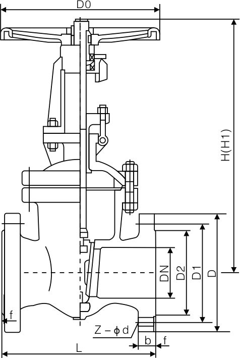 CNS wedge gate valve(圖1)