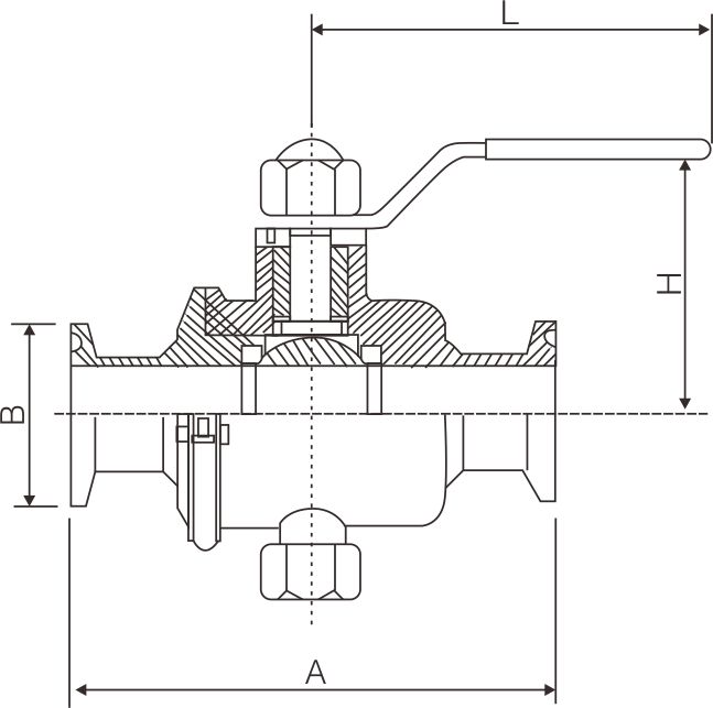 衛生級卡箍零殘留球閥(圖1)